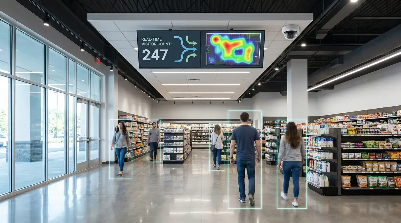 Tecnología de conteo de personas con IA en retail CDMX — Skynet Security