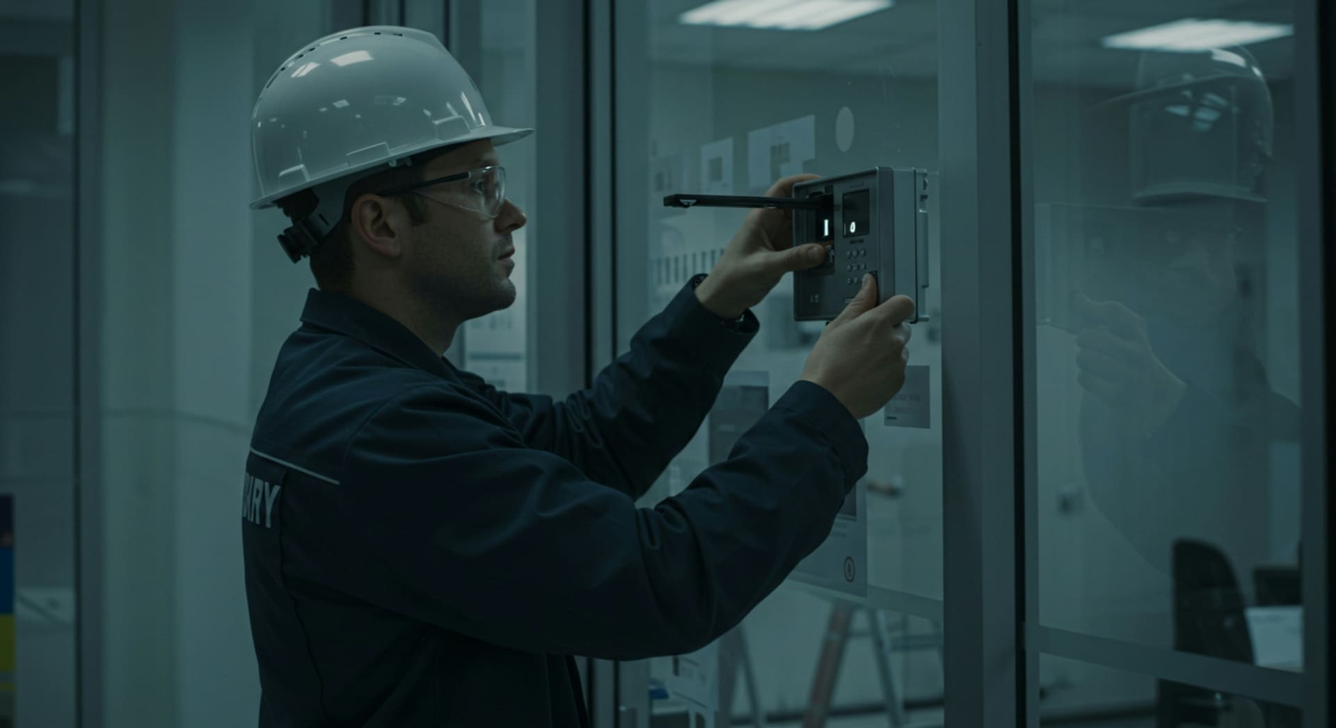 Instalación de control de acceso biométrico en empresa CDMX — Skynet Security