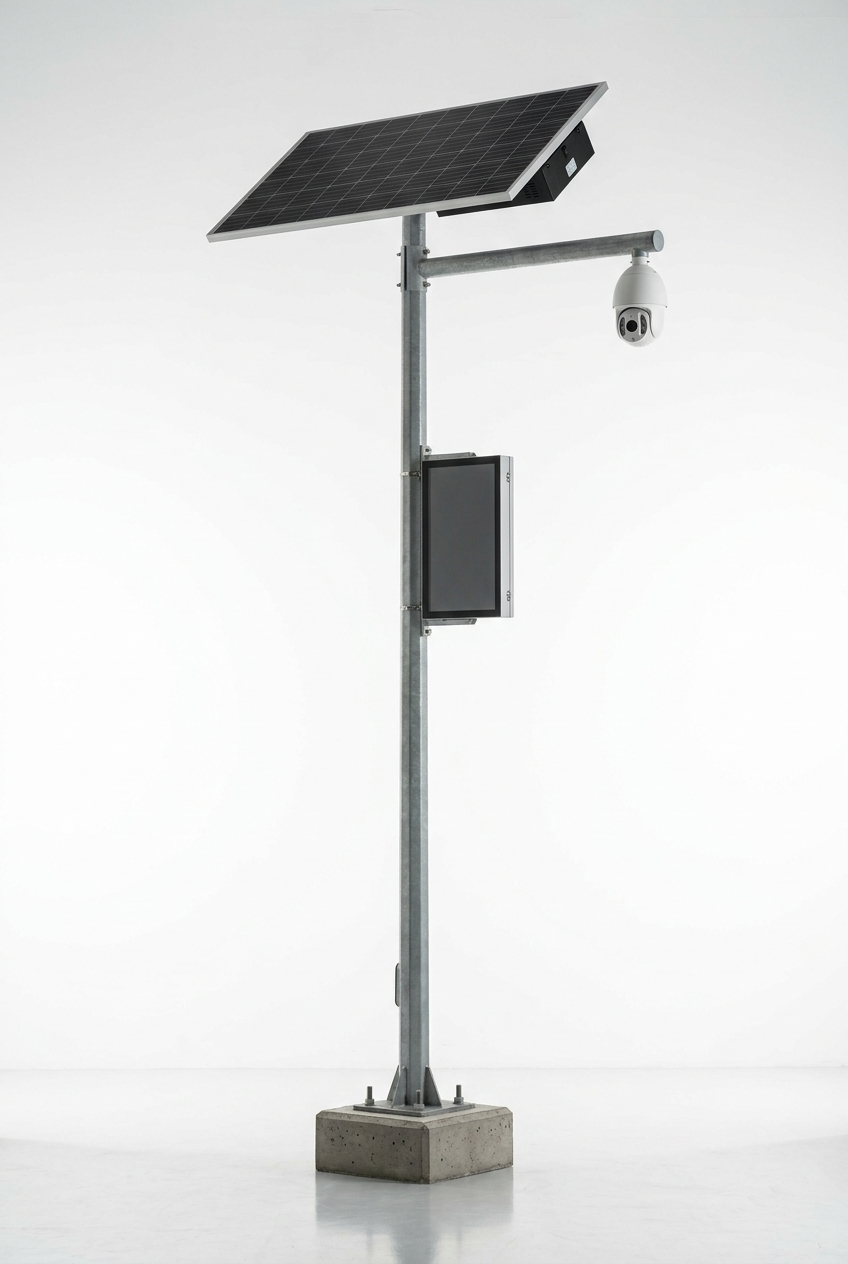 Poste Inteligente SKY-SOL Solar Off-Grid Smart Pole CDMX